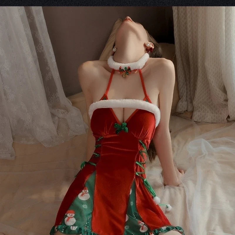 Christmas Plush Red Tube Top