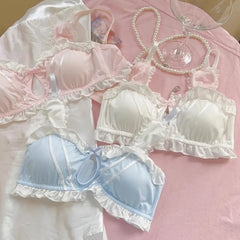 Cute Rabbit Ear Lingerie Lolita Sweet Bra Panties Set