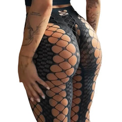 Lace Hole Tight Pants Unique Ultra-thin Pantyhose Fishing Lingerie Net