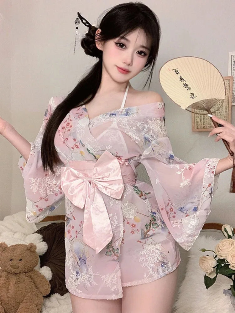 School Lolita Costumes Cosplay Babydoll NightErotic Lingerie Suspender Role Play Student
