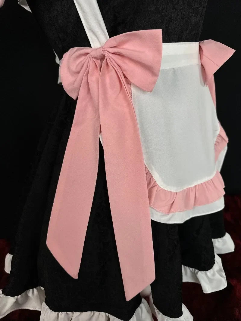 Lolita Cheongsam Sweet Pink Kawaii Maid Cosplay Costume