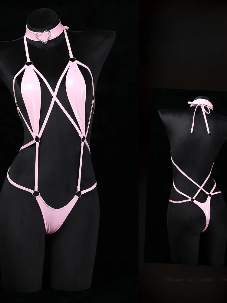 Open Anal Lingerie Hollow Bra Underwear Sleepwear