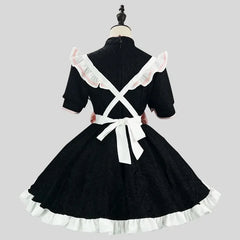 Lolita Cheongsam Sweet Pink Kawaii Maid Cosplay Costume Party Stage Waitress Role Play Cat Girl