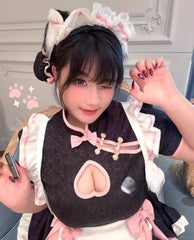 Style Maid Lolita Cosplay Costume Sweetheart Cheongsam Halloween Party Waitress Role Play Animation Show