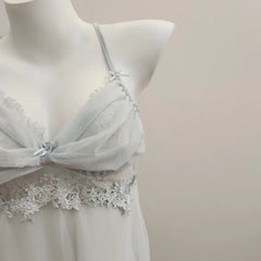 Slip Night Blue Sleepwear Lingerie Erotic Nightgowns Badydoll Lolita Pajamas Porn Underwear Nightwear