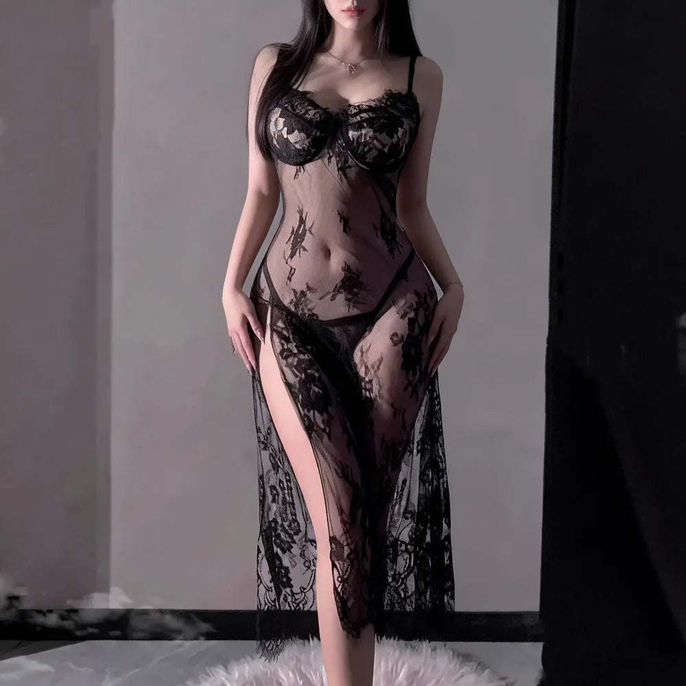 Hot Nightgown Secret Lingerie See Through Gowns Babydoll