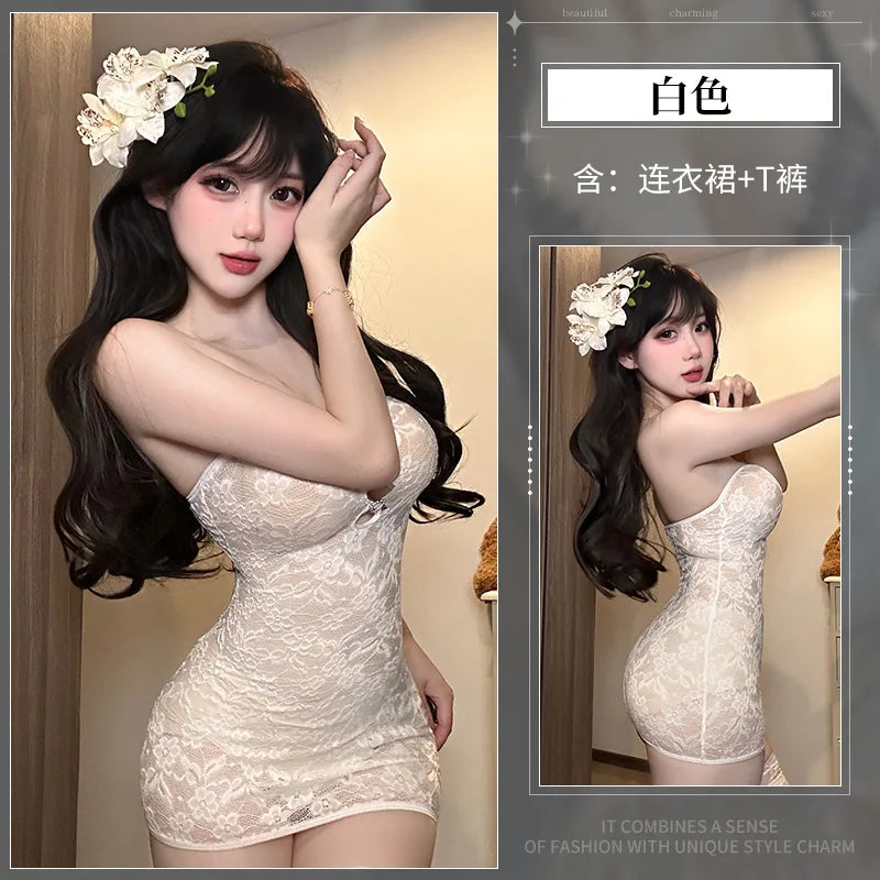 Lace See-through Underwear Set