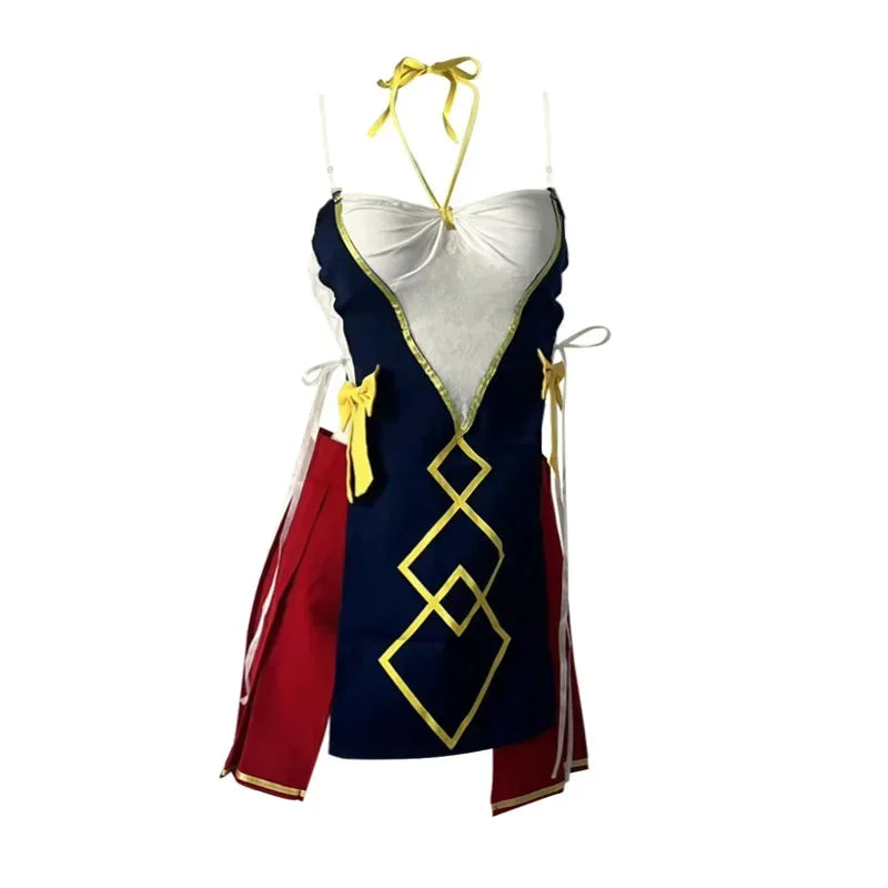 Maid Lingerie Cosplay Costumes Zombie Halter Skirt Night Club Hot Hollow Out Cute Girls Set