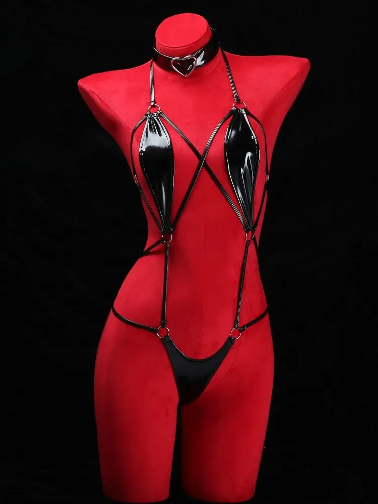 Open Anal Lingerie Hollow Bra Underwear Sleepwear