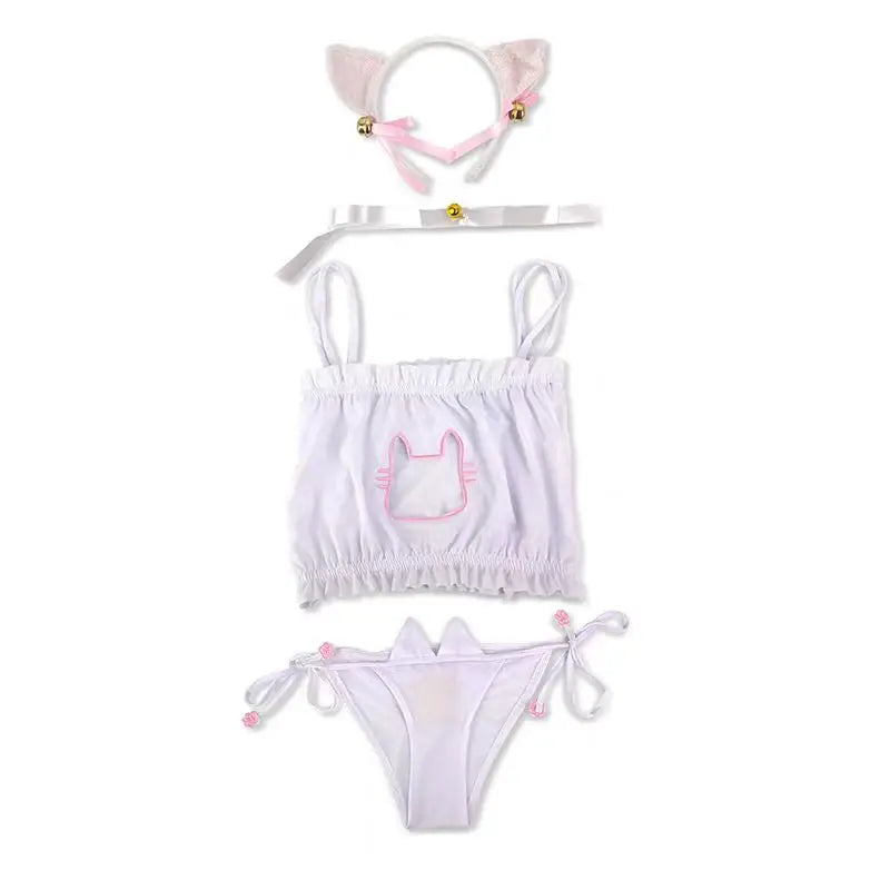Cat Cosplay Underwear Sweet Intimate Bra