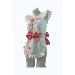 Erotic Lingerie Maid Charm Backless Bow Apron Cute Maid Suit Cosplay Outfit Naughty Costumes
