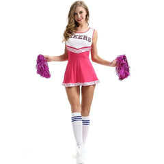 Cheerleader Costume Sleeveless Print Cheerleading