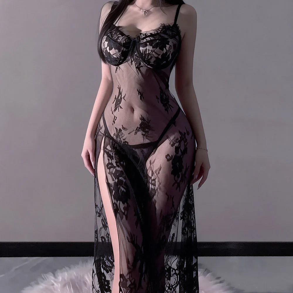 Hot Nightgown Secret Lingerie See Through Gowns Babydoll