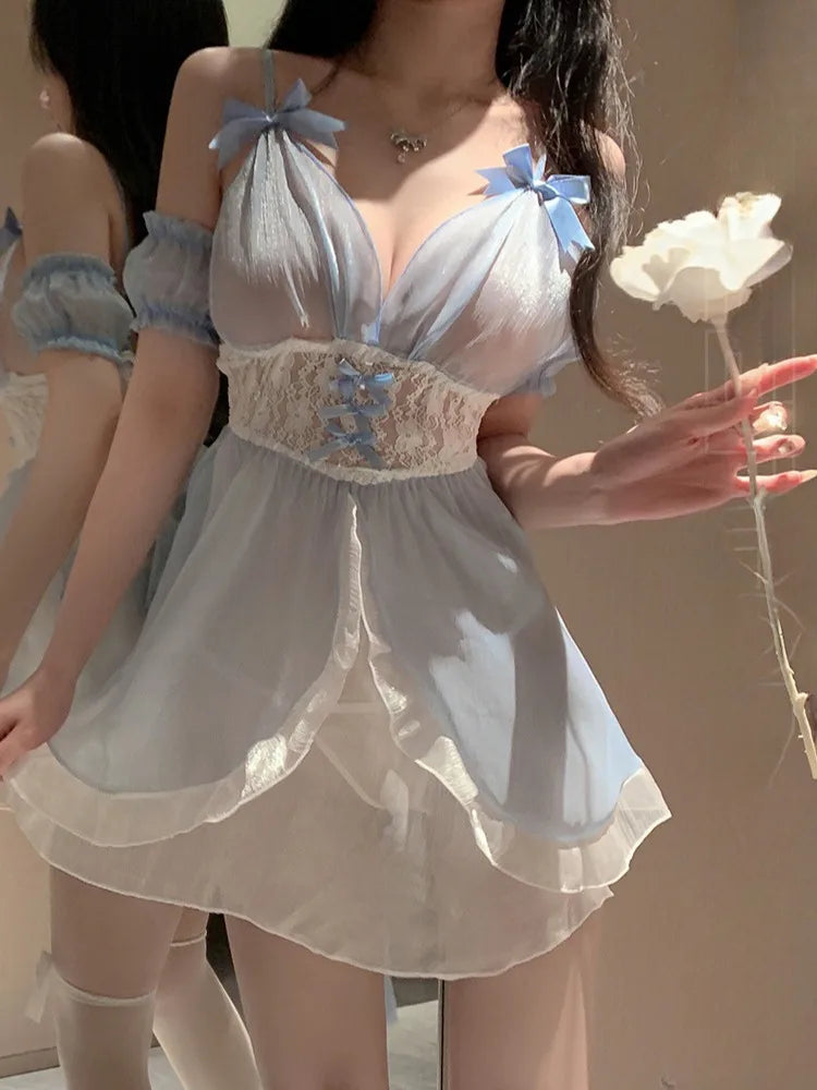 Lace Satin Pajama Set