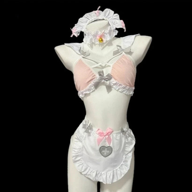 Cute Maid Lingerie Perspective NightRoleplay Costumes Nurse Underwear Servant Temptation Baby Doll
