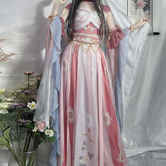 Sweet Flower Hanfu Dress