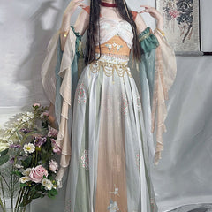 Sweet Flower Hanfu Dress