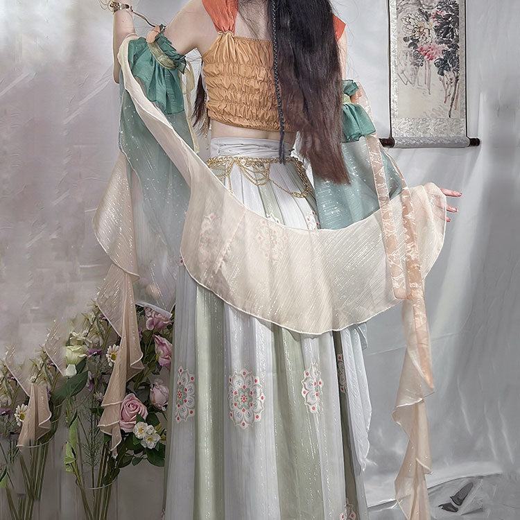 Sweet Flower Hanfu Dress