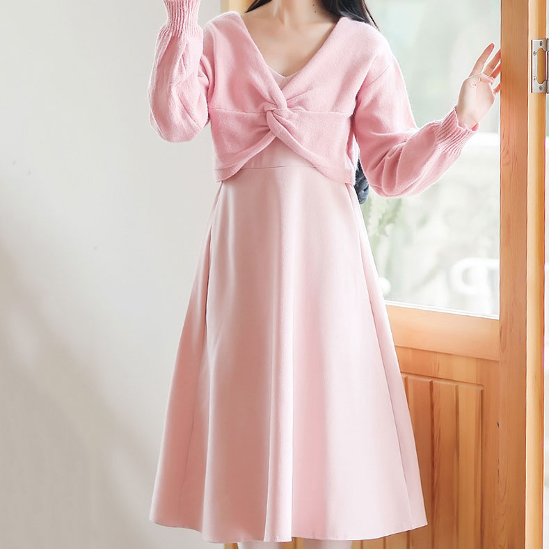 Sweet Knit Sweater Dress Set