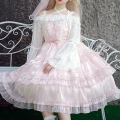 Sweet Lace Bow Kawaii Dress