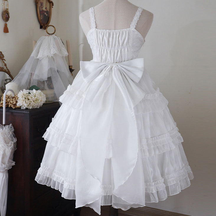 Sweet Lace Bow Kawaii Dress