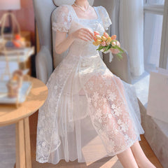 Sweet Lace Flower Dress