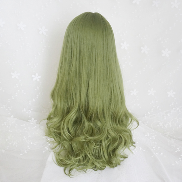 Cos Mint Green Curly Wig