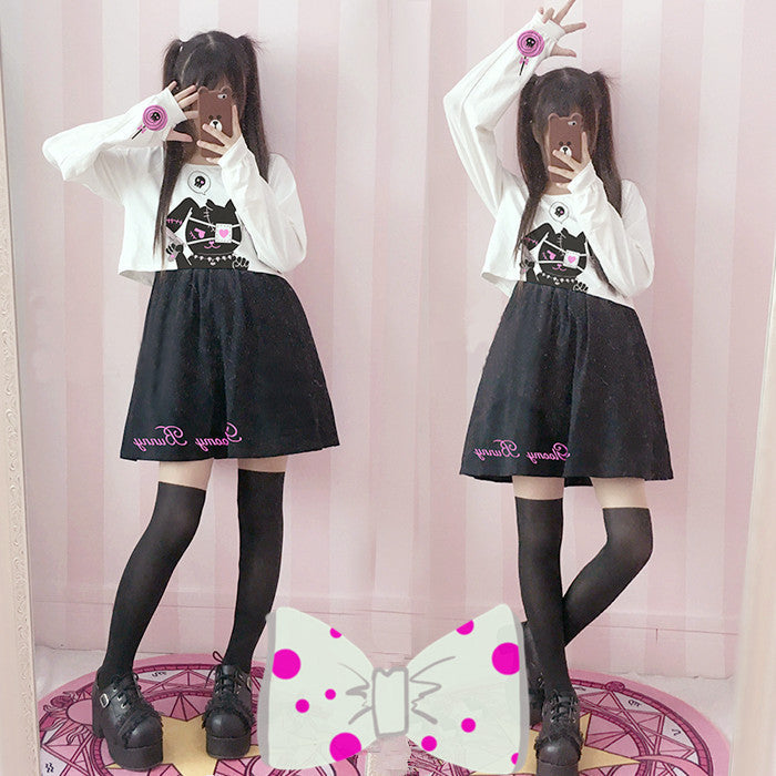 Cute Kawaii Bunny Two-Piece Dress