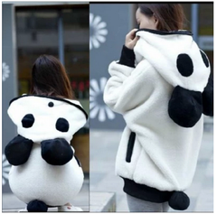 Cute Kawaii Panda Hoodie Coat