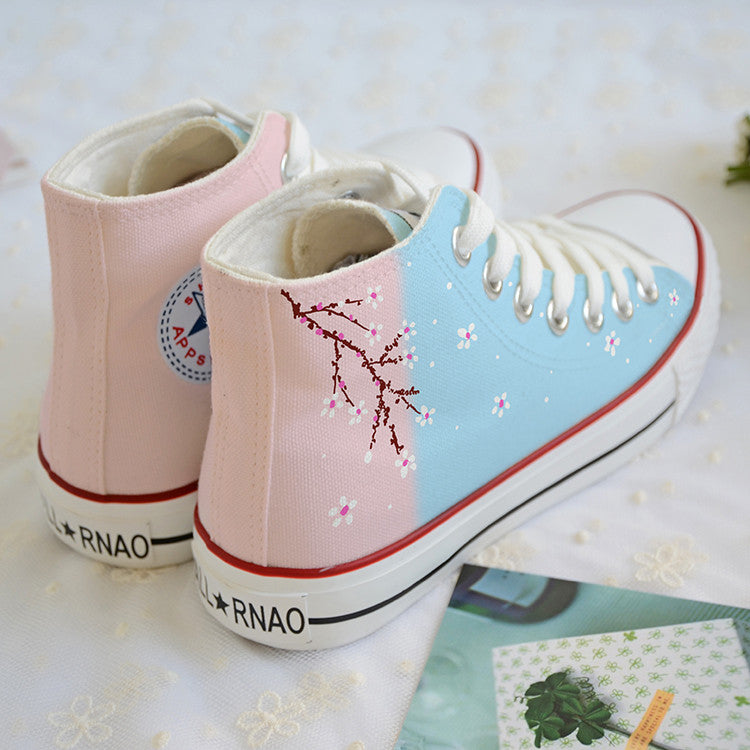 Graffiti Floral Canvas Shoes