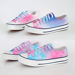 Harajuku Galaxy Gradient Hand Painted Shoes