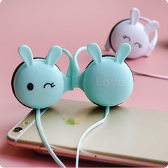 Cute kawaii bunny ear headset