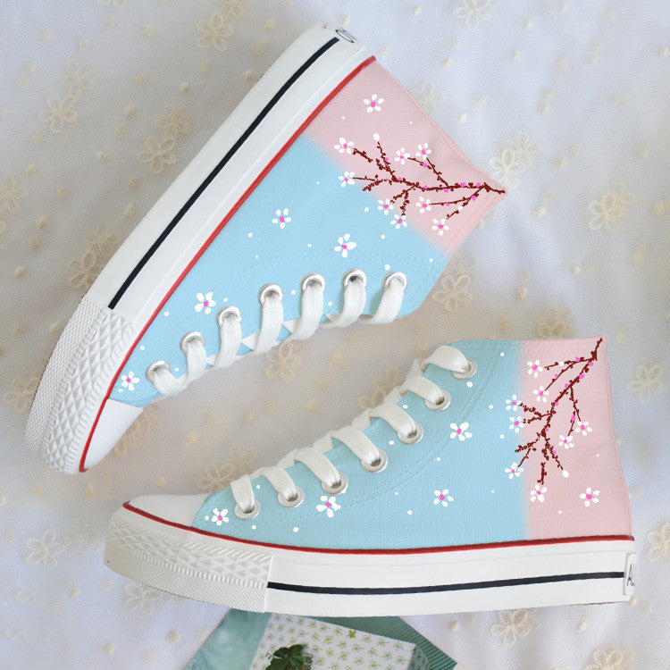 Graffiti Floral Canvas Shoes