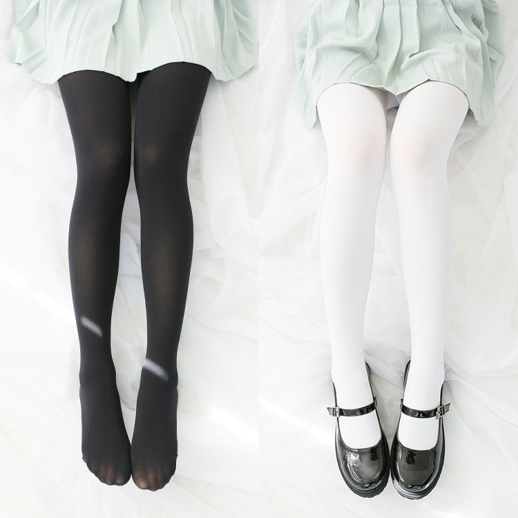 White/black  pantyhose