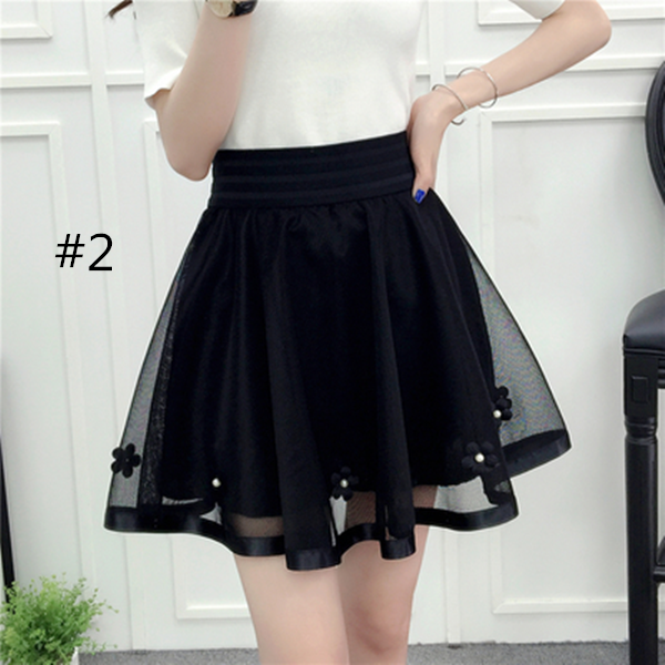 Black Tall Waist Tutu Skirt