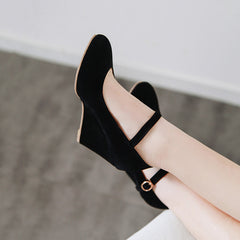 Vintage Frosted Suede Shoes