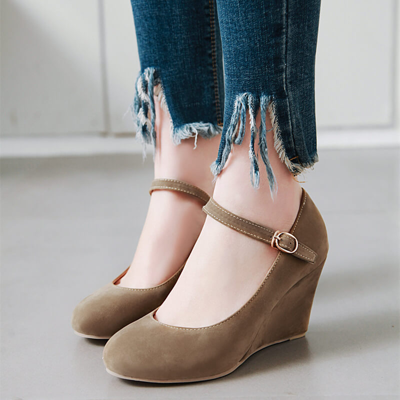 Vintage Frosted Suede Shoes