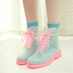 Transparent Candy Color Rain Boots