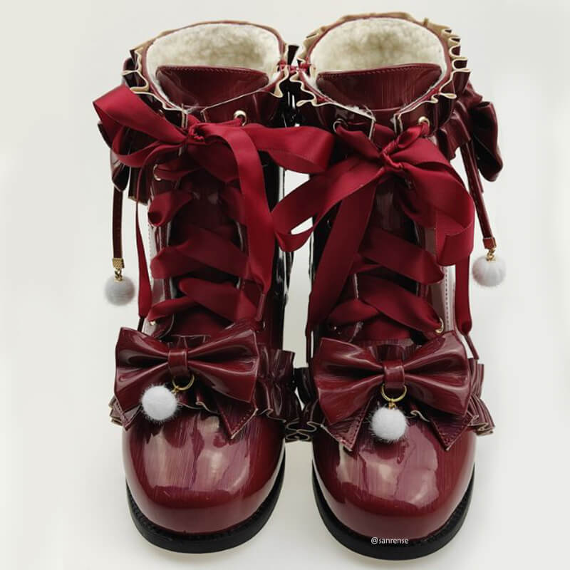 Bow Lolita Boots