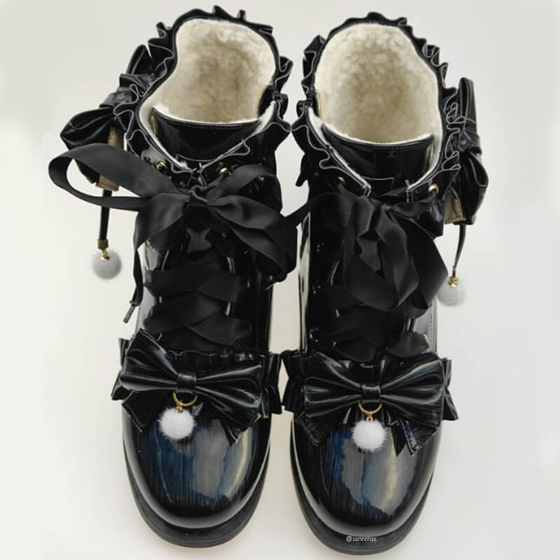 Bow Lolita Boots