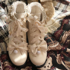 Bow Lolita Boots