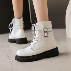 Warm Lace-up Ankle Boots