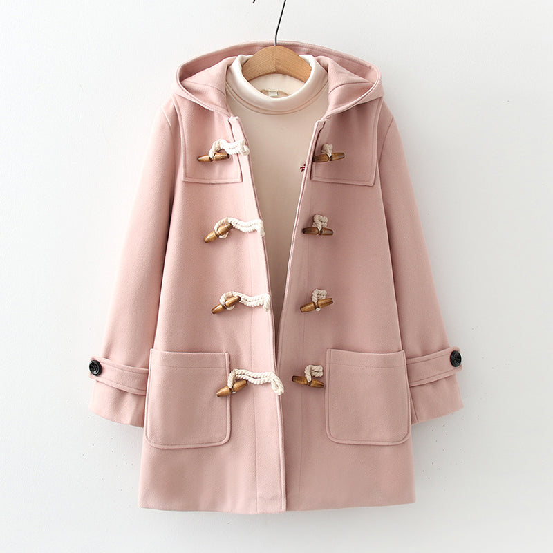 Woolen Hoodie Coat