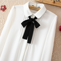 Fashion Students Bow Chiffon Blouse