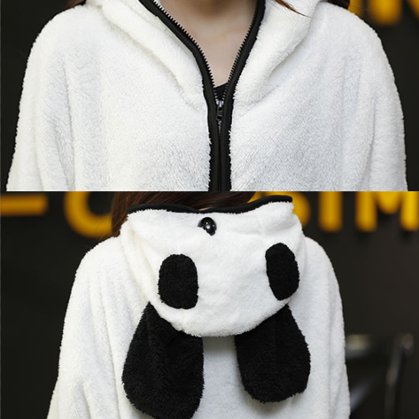 Cute Kawaii Panda Hoodie Coat