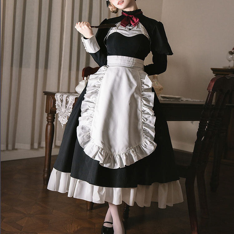 Black Bow Uniform Dress