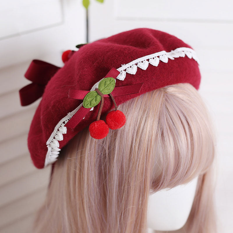 Bow Cherry Hat