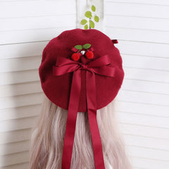 Bow Cherry Hat