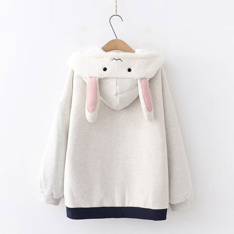 Cute Cat Hoodie Rabbit Coat