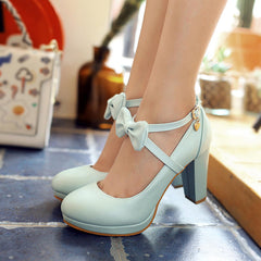 Bow High Heels Shoes